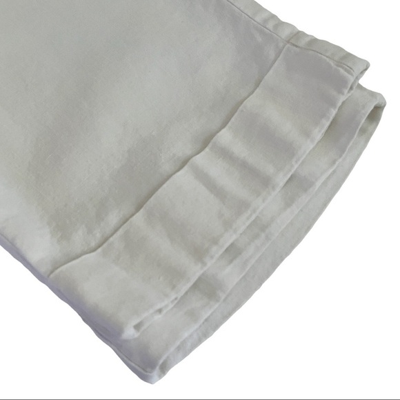 LE Chateau Wide Leg Linen Blend Cropped Capri Pants - Picture 9 of 13